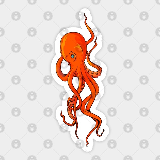 octopus illustration Sticker by PaperHead